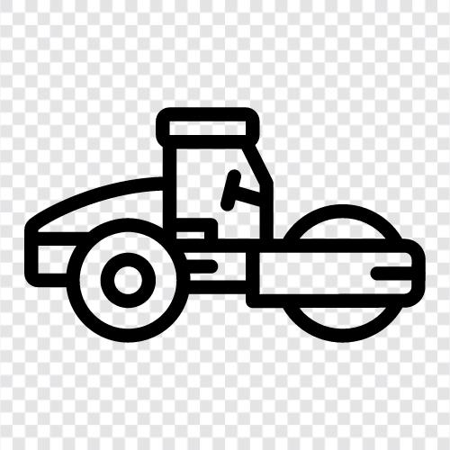 steamroller, roller, locomotive, railroad icon svg