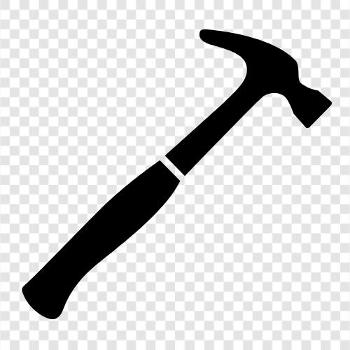 steel, construction, tool, Hammer icon svg