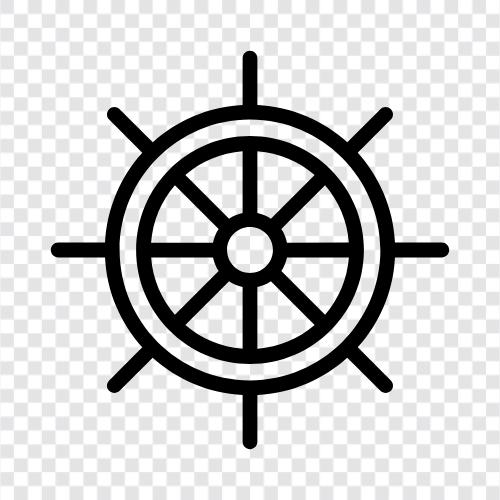 steering, steering wheel, ship steering wheel, wheel icon svg