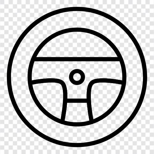 steering wheel, turn, turn signal, lane change icon svg