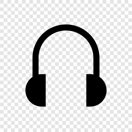 StereoKopfhörer, über Ohrhörer, Kopfhörer für Spiele, Kopfhörer für Musik symbol