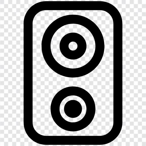 stereo speakers, stereo pictures, stereo headphones, stereo cassette icon svg