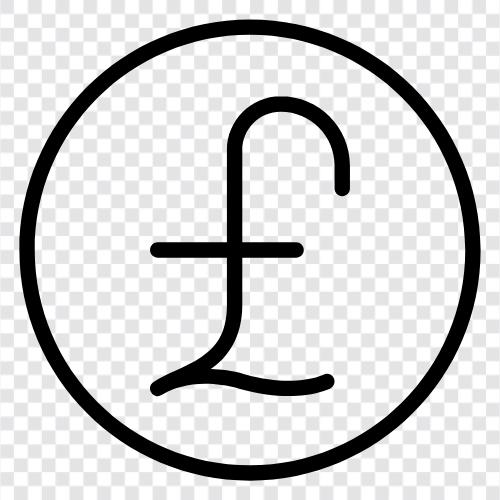 Pfund Sterling, Britisches Pfund, Britische Währung, Britische Banknoten symbol