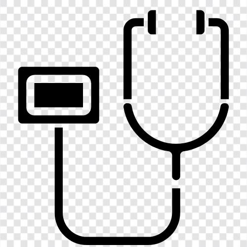 stetoskop, kalp, akciğerler, kan basıncı ikon svg