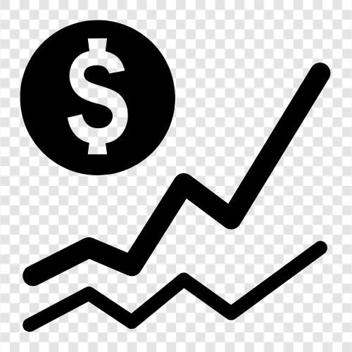 stock market, stock prices, stock market rally, bull market trend icon svg