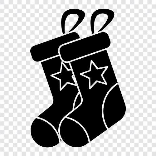 stocking stuffers, christmas gift, christmas present, Christmas socks icon svg