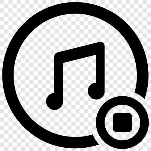 Hör auf Musik zu hören, hör auf Musik zu spielen, hör auf Musik online zu hören, hör auf Musik symbol