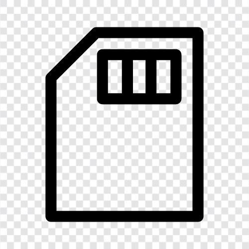 storage, media, cards, flash icon svg