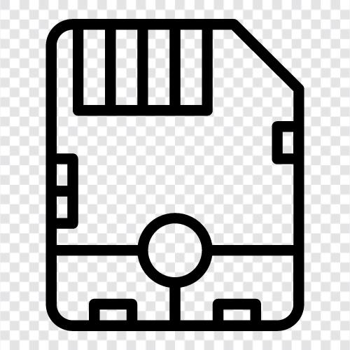 storage card, SD card, CompactFlash, microSD icon svg