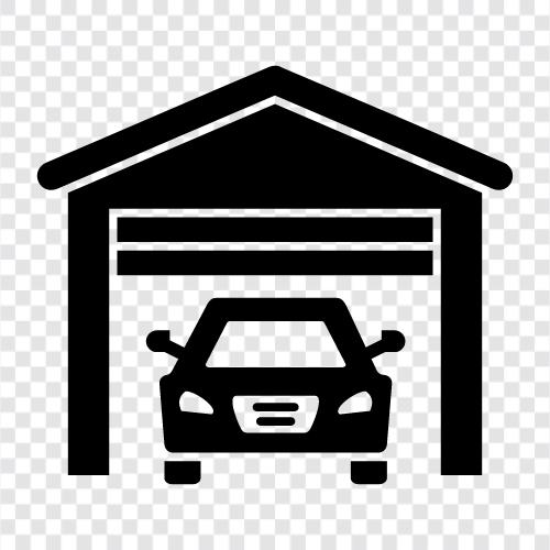 storage, workshop, car, parking icon svg