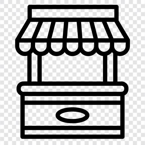 store, shop, stand, display icon svg