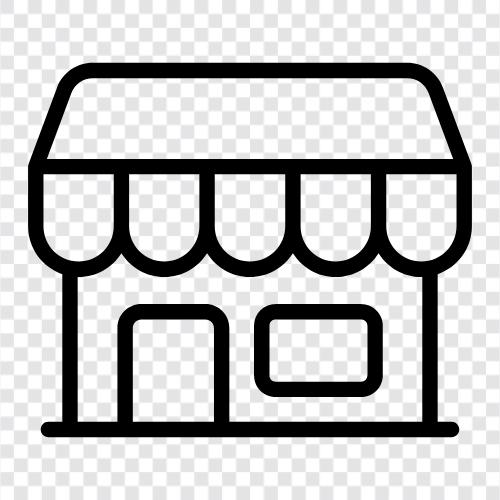 Geschäft, Geschäfte, Einkaufen, Einkaufszentrum symbol