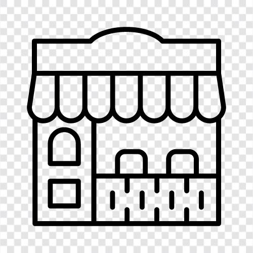 storefront, store front, storefront design, shop design icon svg