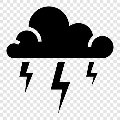 Sturm, Blitz, Regen, Tornado symbol