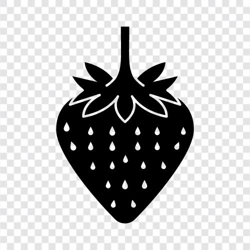 strawberry fruit, strawberry plants, strawberry farming, strawberry production icon svg