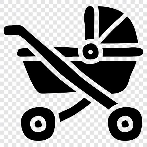 strollers, jogging stroller, baby jogger, travel system icon svg