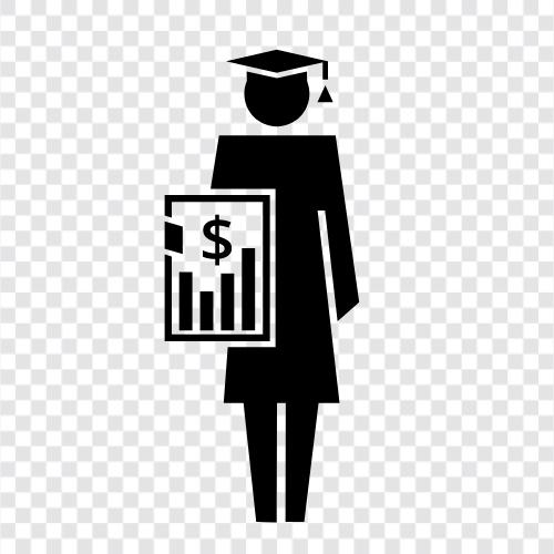 Student in Business, Business Education, Business Students, College Students in Business symbol