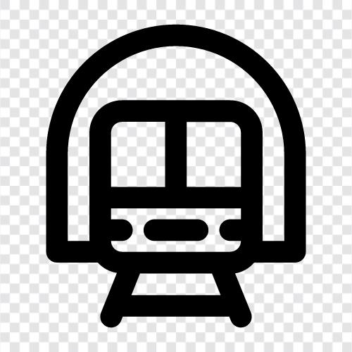 Subway, Train, Transit, Underground Train icon svg