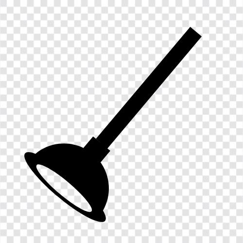 suction cup plunger, plunger hose, plunger head, plun icon svg