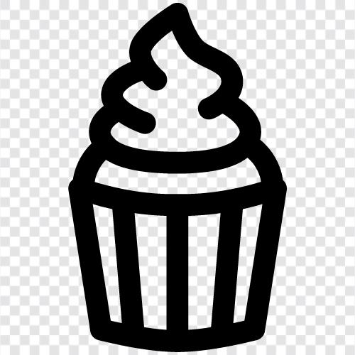 sugar, frosting, cake, birthday icon svg