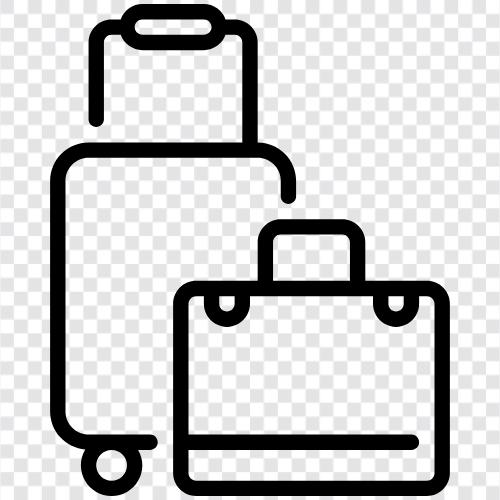 Koffer, Reise, Urlaub, Verpackung symbol