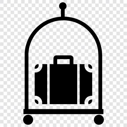 Suitcase Cart, UHaul Cart, moving company, Luggage Cart icon svg