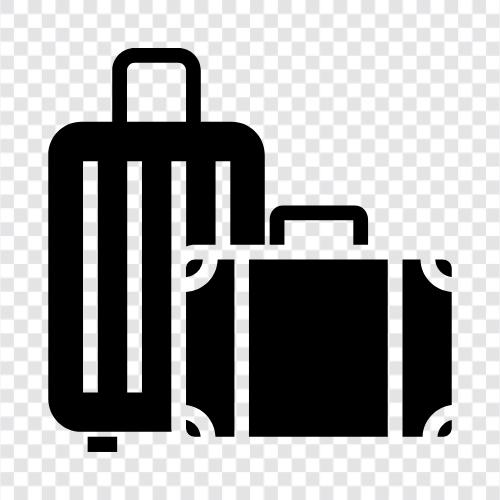 suitcase, travel, backpack, handbag icon svg