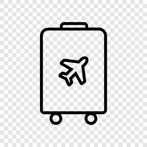 suitcase, backpack, rolling bag, shoulder bag icon svg