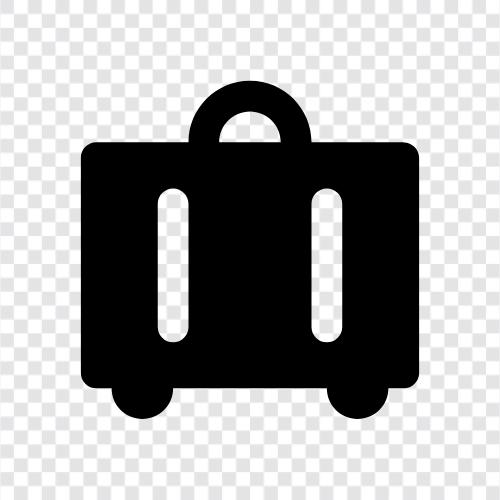 koffer, reise, tragen, rucksack symbol