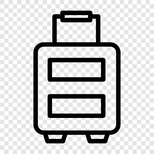 suitcase, carryon, checked, backpack icon svg