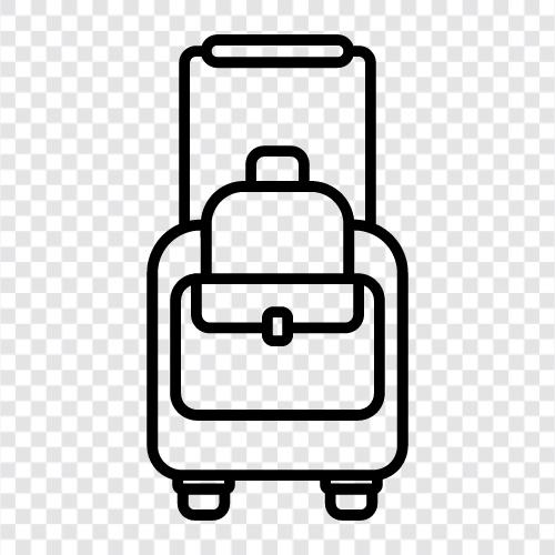 bavul, seyahat, bagaj, çanta ikon svg