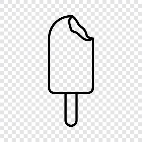 yaz, buz kreması, tedavi, Popsicle ikon svg