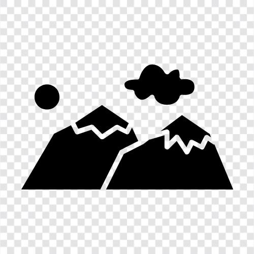 summit, peak, mountains, high icon svg