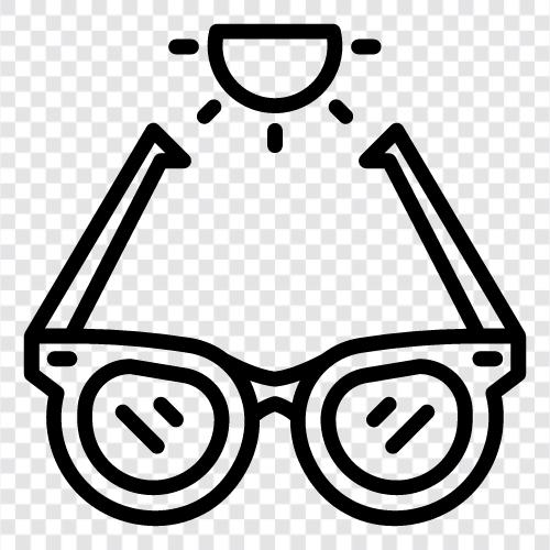 Sonnenbrille, klare Gläser symbol