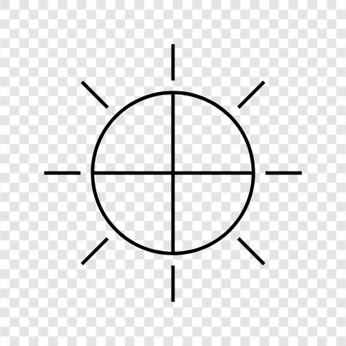 Sonnenlampe, Sonnenbräuner, Sonnenkollektor, Sonnenmode symbol