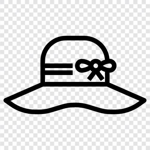 Sonnenschutz, Hüte, Sommer, Strand symbol