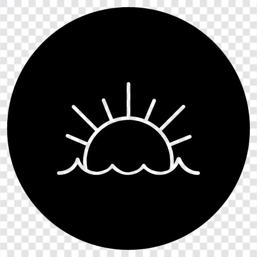 Sonne, Bräunung, Schwimmen, Bootfahren symbol