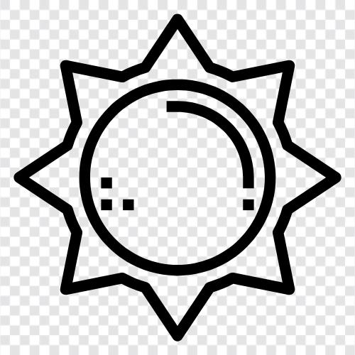 Sonnenbaden, Sonnenbrand, Sonnenbräune, Sonnencreme symbol