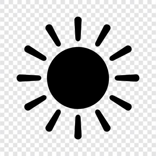 Sonnenstrahl, Sonnenaufgang, Mittag, Sonnenuntergang symbol