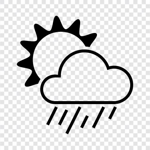 sunbeam, gentle rain, gentle showers, light rain icon svg