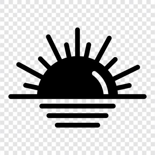 Sonnenstrahl, Sonnenbrand, Sonnencreme, Sonnenhut symbol