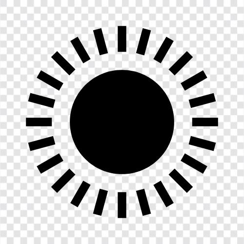 Sonnenbrand, Sonnenschein, Sonne symbol