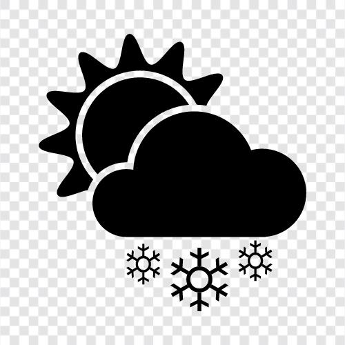 sunny day, snow, white snow, winter icon svg