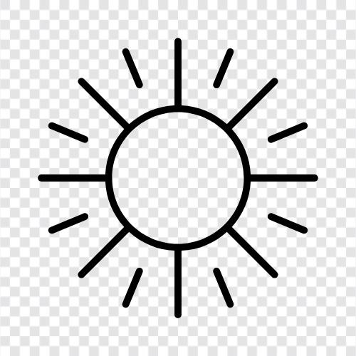 sonnige einrichtung, sonnige seite nach oben, hell, fröhlich symbol