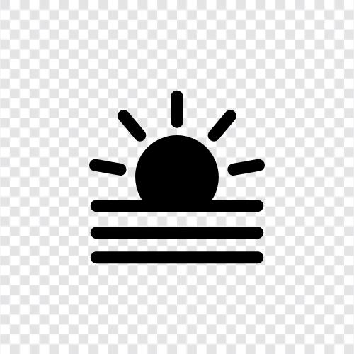 sunrise photos, sunrise videos, sunrise over water, sunrise over mountains icon svg