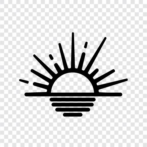 sunrise, daybreak, morning, morning light icon svg