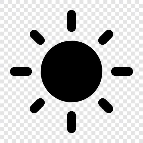 Sonnenaufgang, Sonnenbaden, Sonnenbrand, Sonne symbol