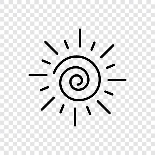 Sonnenfleck, Sonnenstrahl, Solar, Sonnensturm symbol