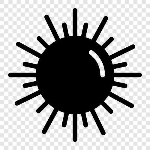 Sonnenfleck, Sonnenbrand, Sonnenwende, Sonnenaufgang symbol