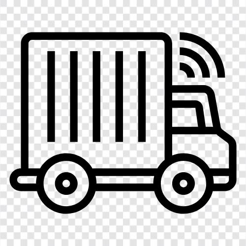 Supply Chain Management, Distribution, Logistik, Transport symbol